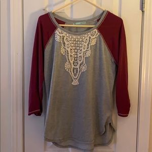 Lace Embellished T-shirt